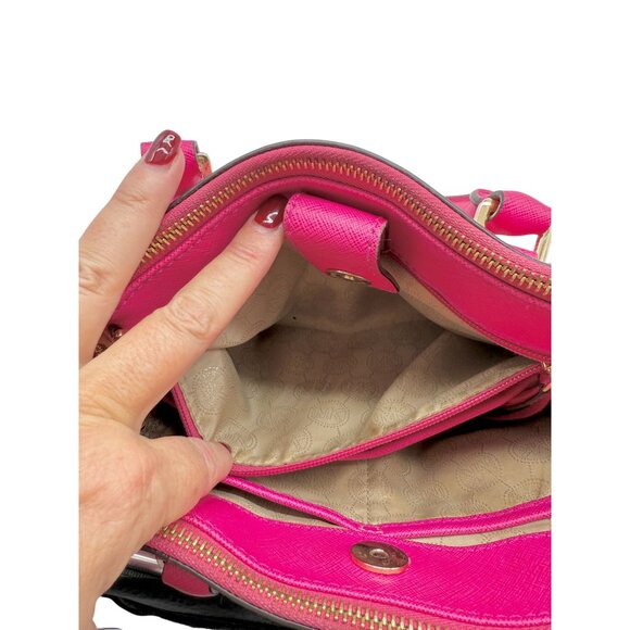 Michael Kors Sutton Medium Satchel in Rasberry Pink - Picture 7 of 16